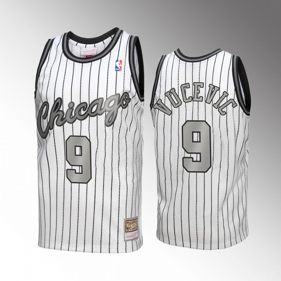 Nikola Vucevic #9 Chicago Bulls Reload 3.0 White Mitchell Ness Jersey