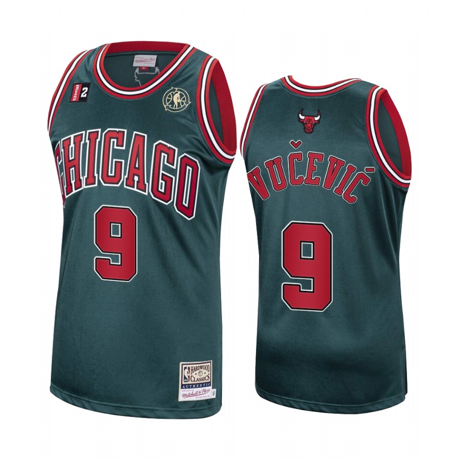 Nikola Vucevic Chicago Bulls Green Hardwood Classics 2021 Trade Jersey