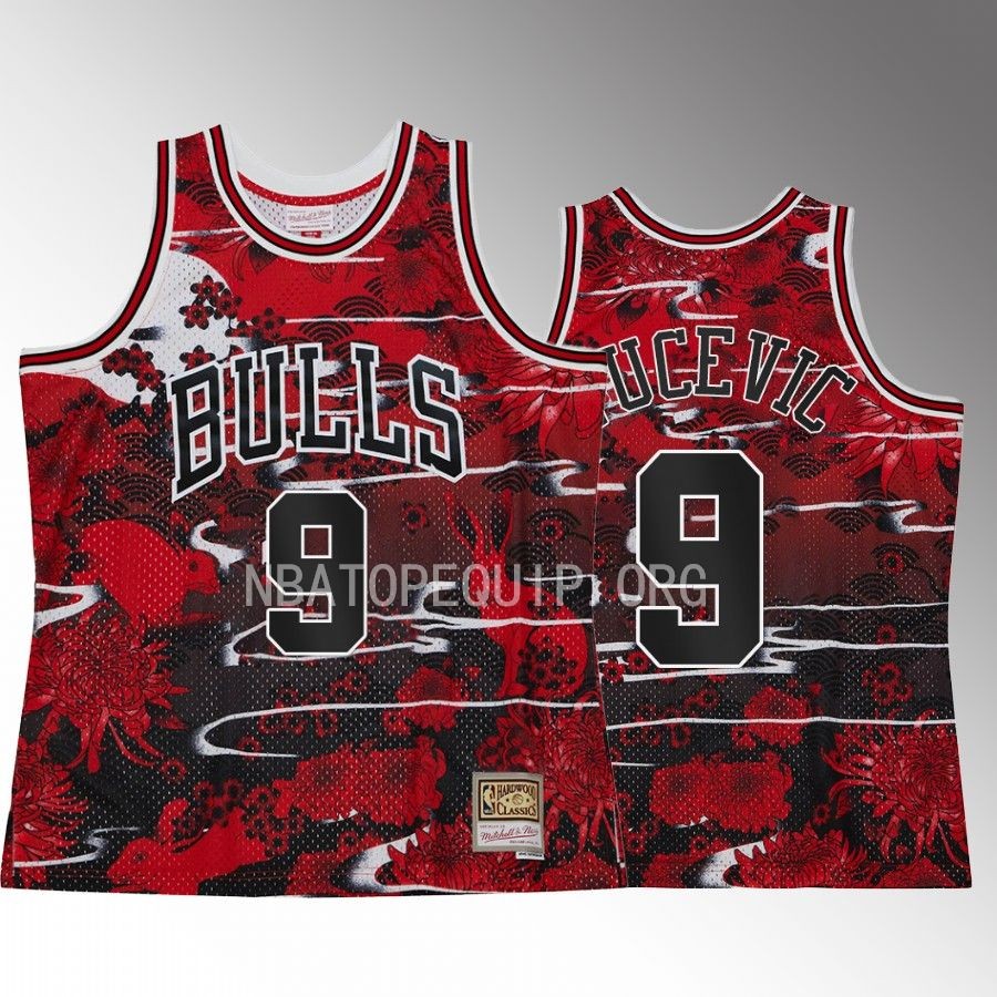 Nikola Vucevic Lunar Year of the Rabbit 2023 Chicago Bulls Red Jersey Asian Heritage