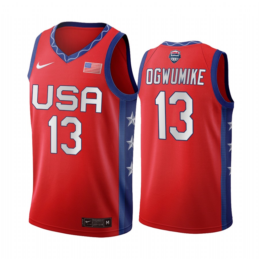 Nneka Ogwumike USA Women's National Team #13 Red 2020 Tokyo Olympics Jersey