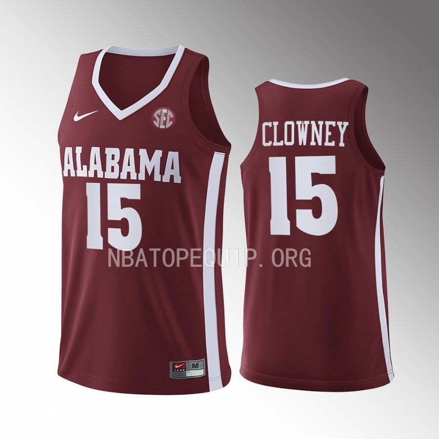 Noah Clowney Alabama Crimson Tide Crimson Jersey 2022-23