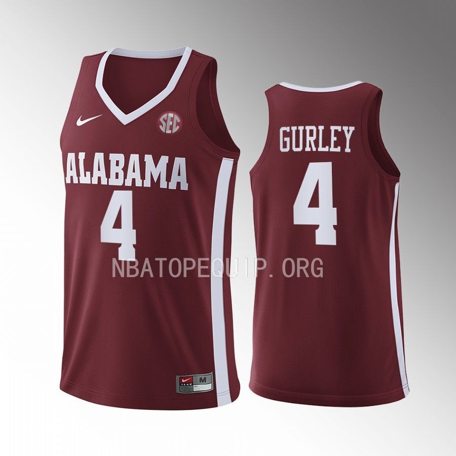 Noah Gurley Alabama Crimson Tide Crimson Jersey 2022-23