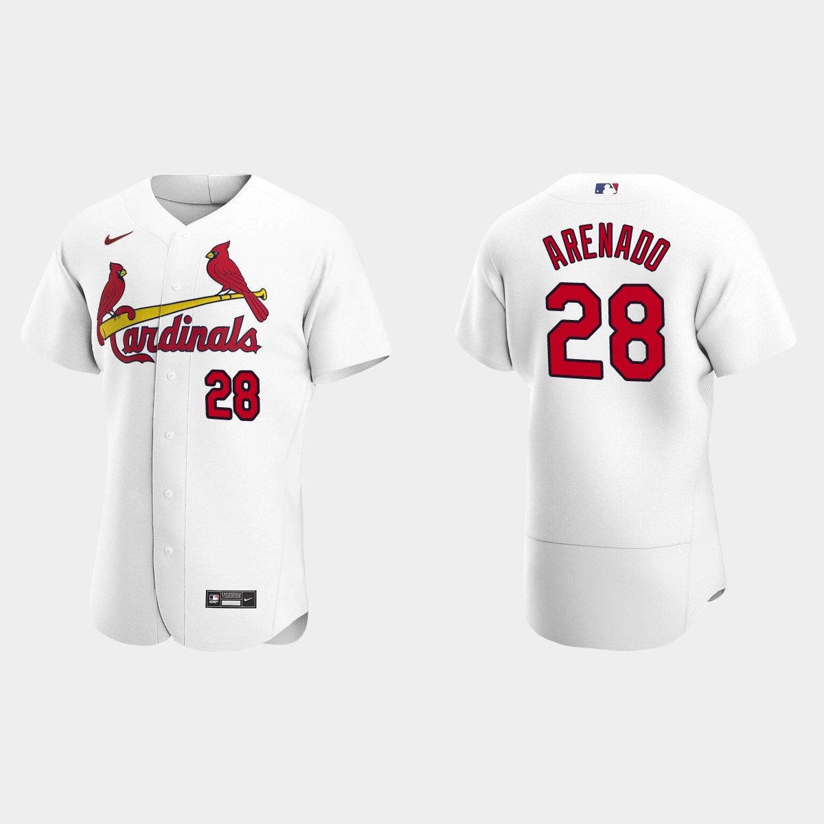 Nolan Arenado #28 St. Louis Cardinals Home Jersey - White
