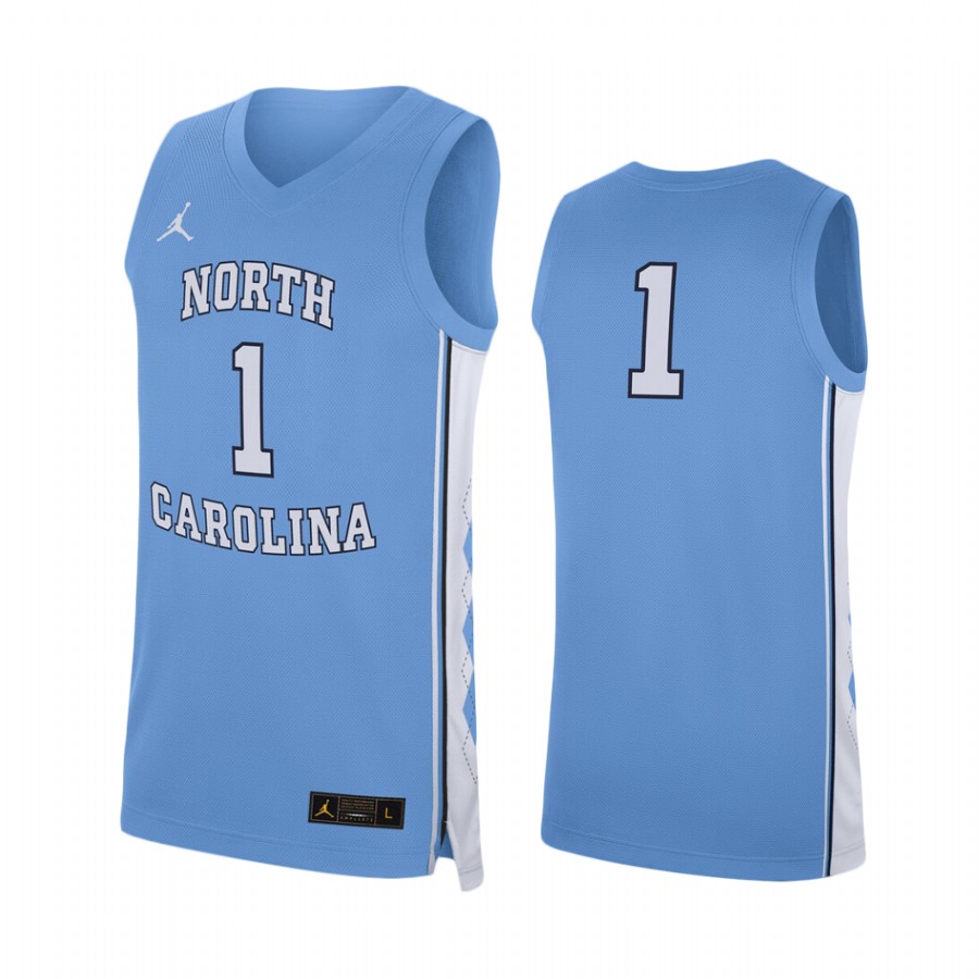 North Carolina Tar Heels Carolina Blue  College Baketball Jersey