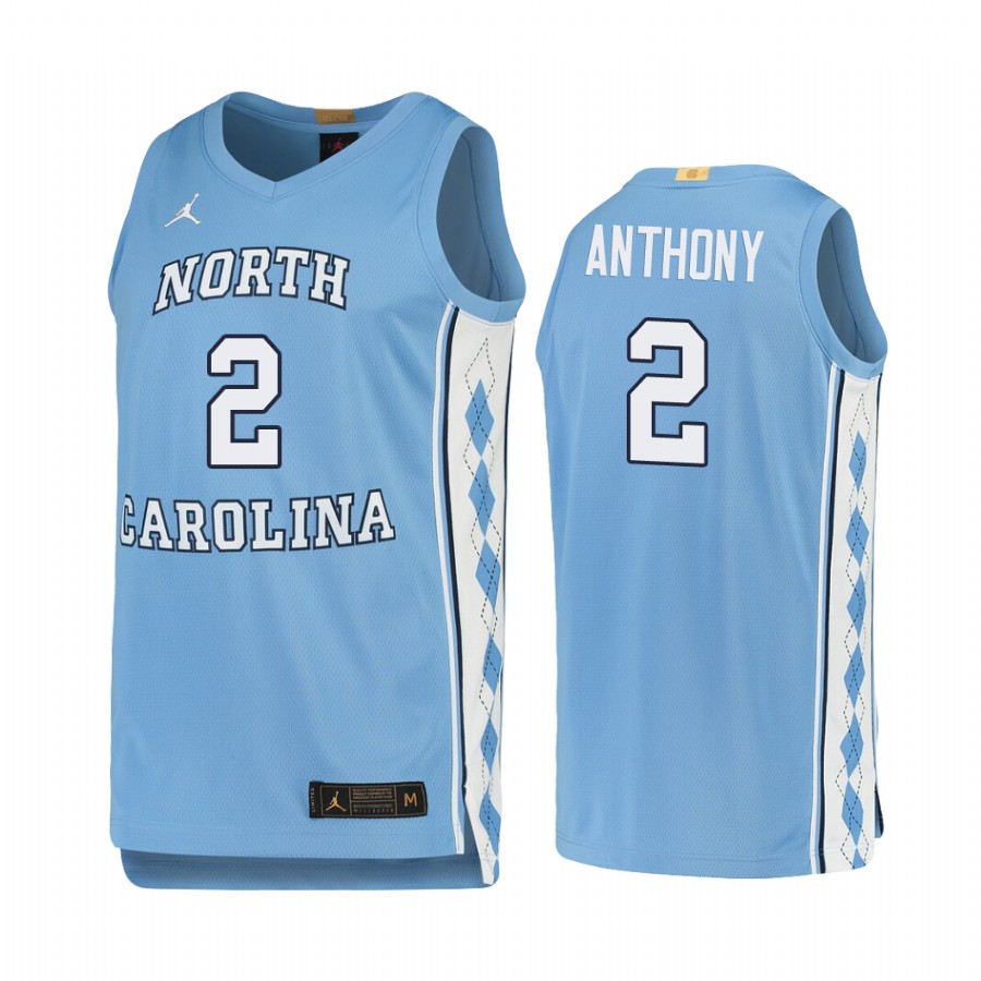 North Carolina Tar Heels Cole Anthony Carolina Blue Limited College  Jersey