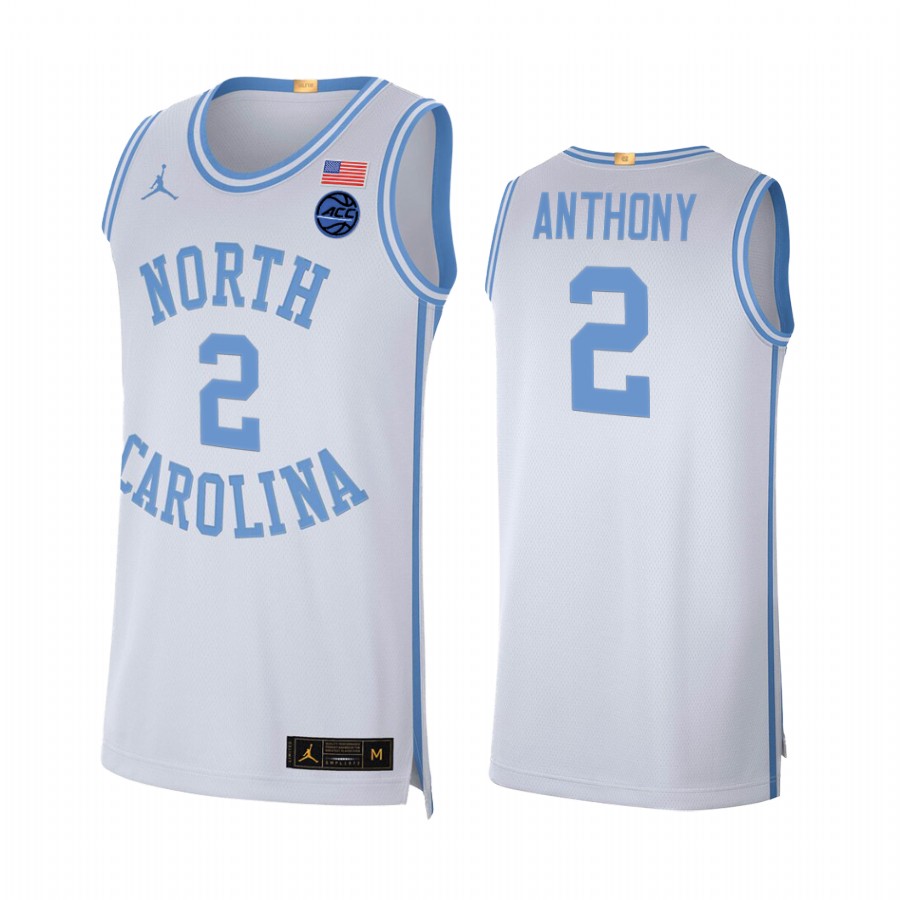 North Carolina Tar Heels Cole Anthony White Retro Limited Jersey College