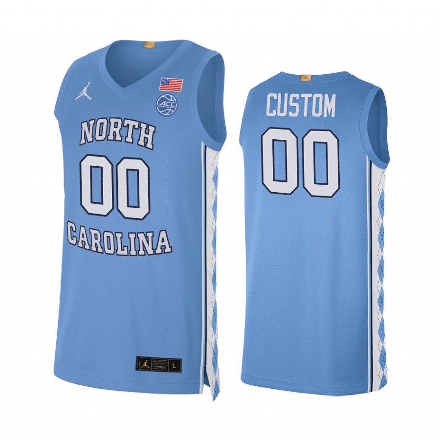 North Carolina Tar Heels Custom Blue Alumni Limited  Jersey