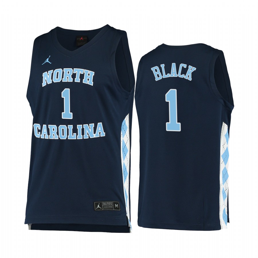 North Carolina Tar Heels Leaky Black Navy Alternate 2020-21 College  Jersey