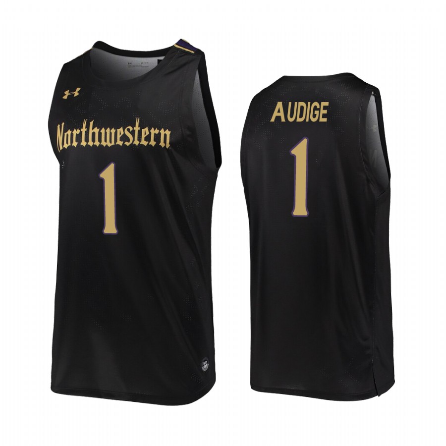 Northwestern Wildcats Chase Audige Black  College  Jersey