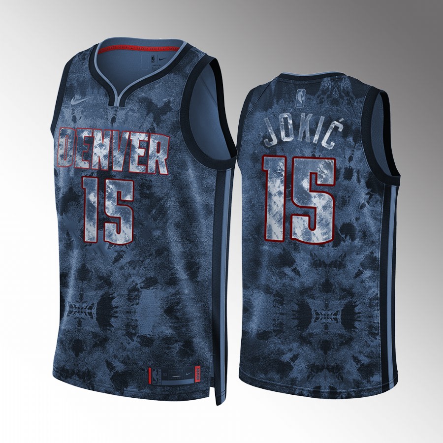 Nuggets Nikola Jokic 2023 Western Conference FMVP Blue Jersey #15 Select Series