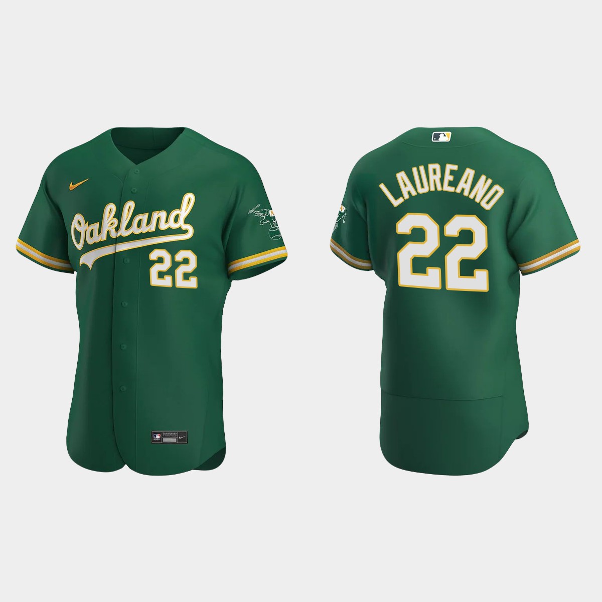 Oakland Athletics #22 Ramon Laureano 2020 Alternate Jersey - Kelly Green
