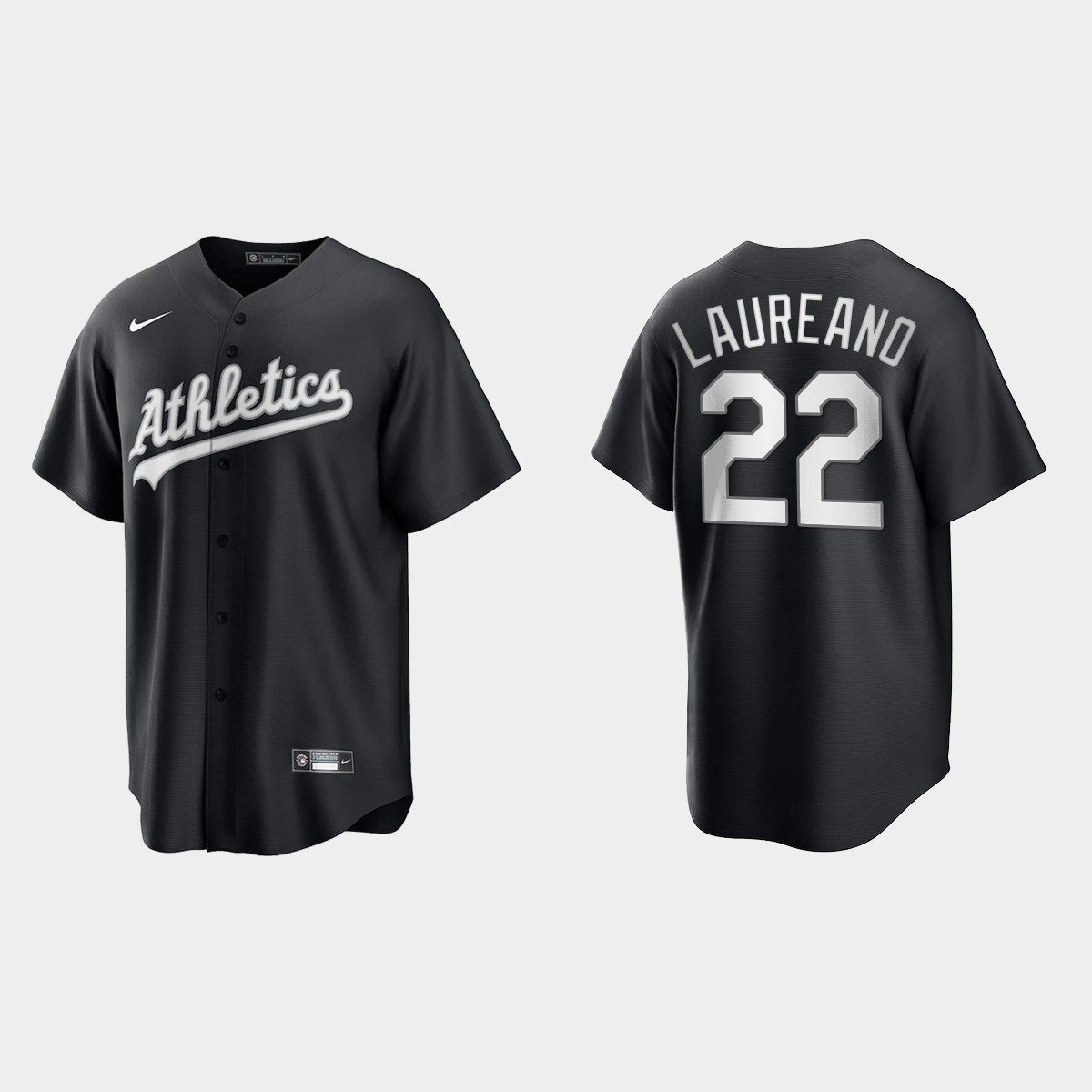 Oakland Athletics Ramon Laureano 2021 All Black Fashion Jersey - Black White