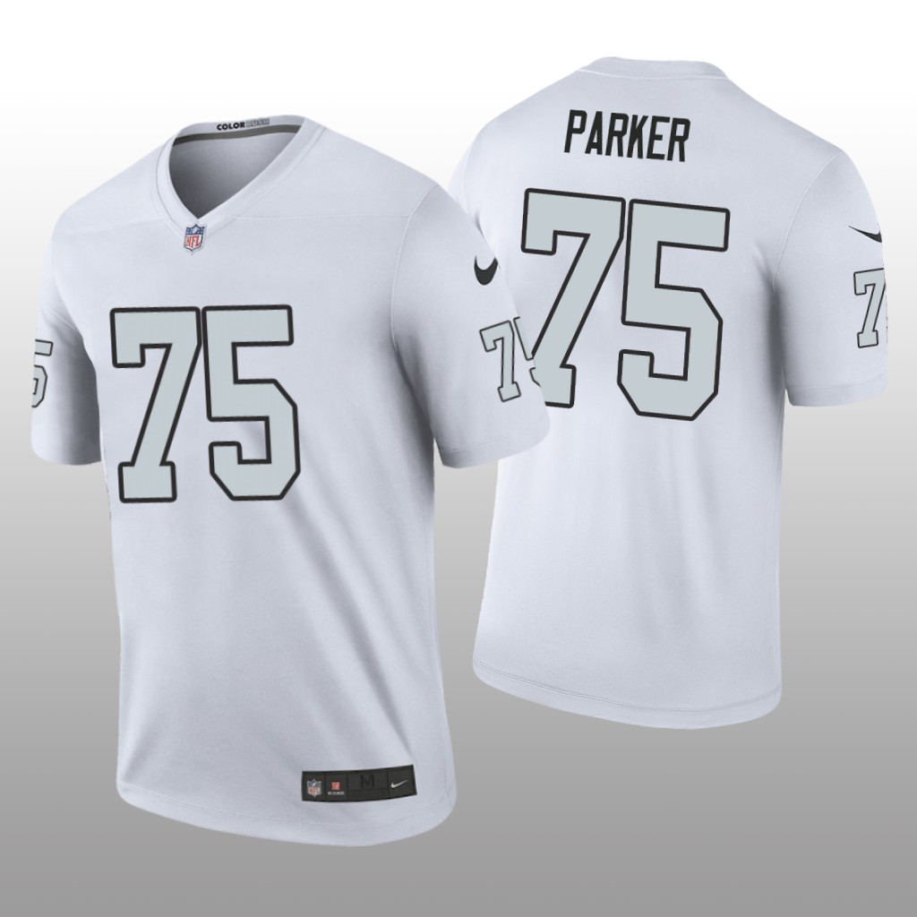 Oakland Raiders #75 Brandon Parker White legend color rush Jersey - Men's