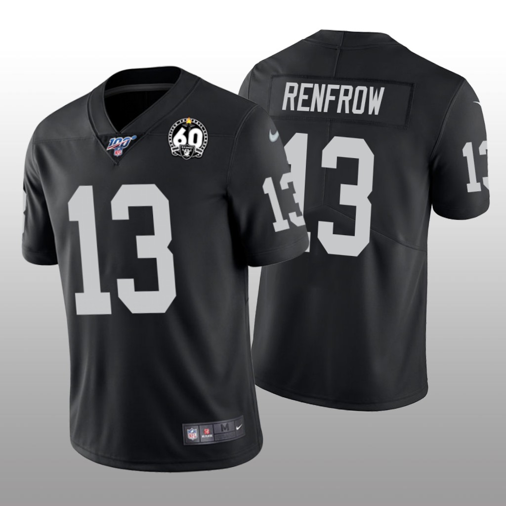 Oakland Raiders Hunter Renfrow Black Limited Jersey 60th Anniversary - Men's