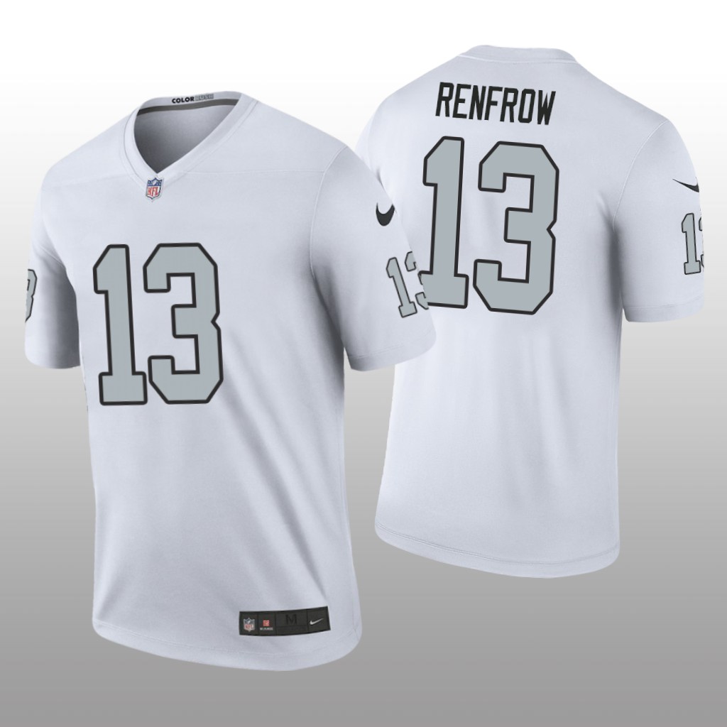 Oakland Raiders Hunter Renfrow White Jersey Color Rush Legend - Men's