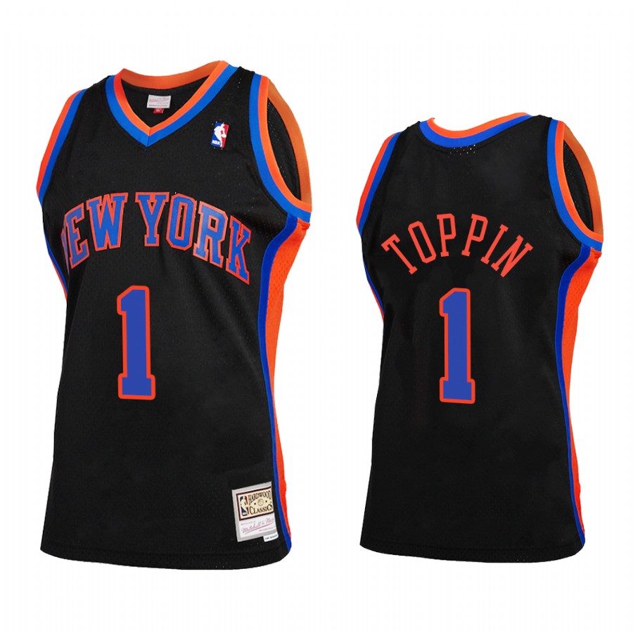 Obi Toppin #1 New York Knicks 2021 Reload 2.0 Jersey Black
