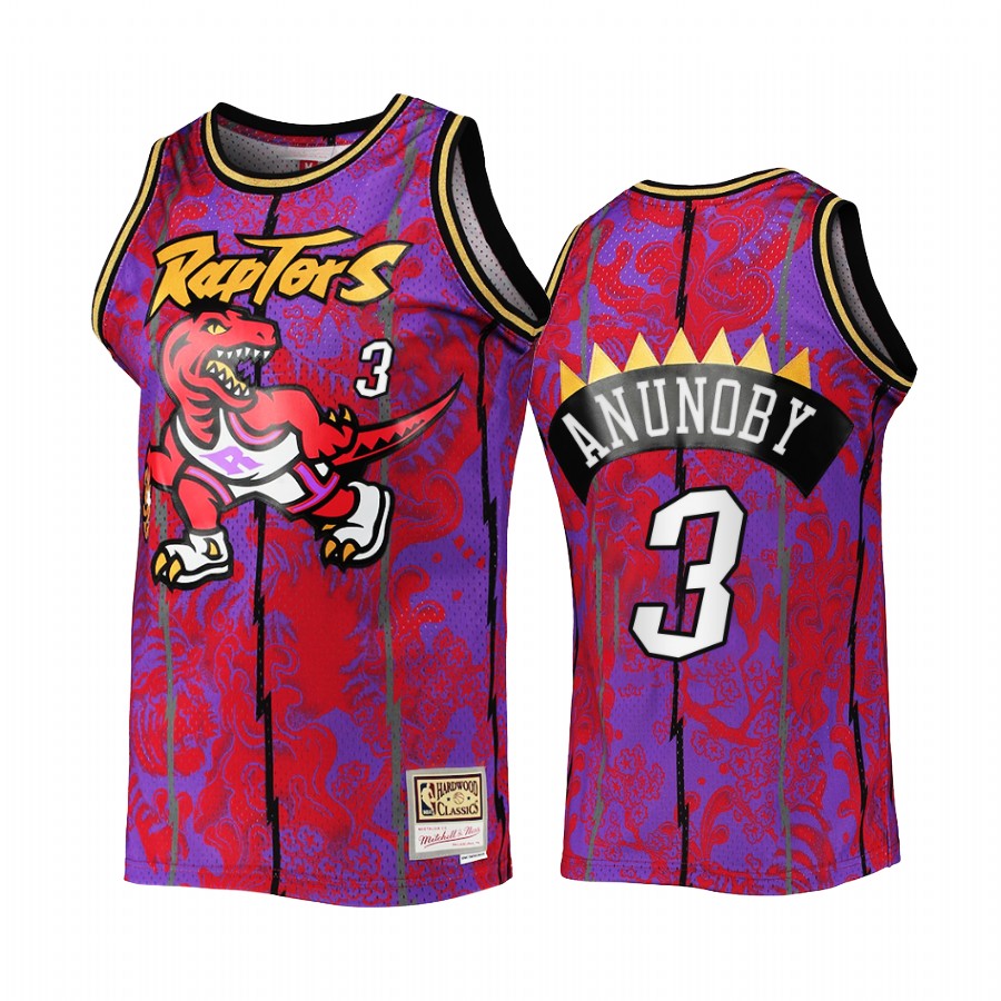 OG Anunoby Lunar New Year Toronto Raptors Purple Jersey Mitchell Ness