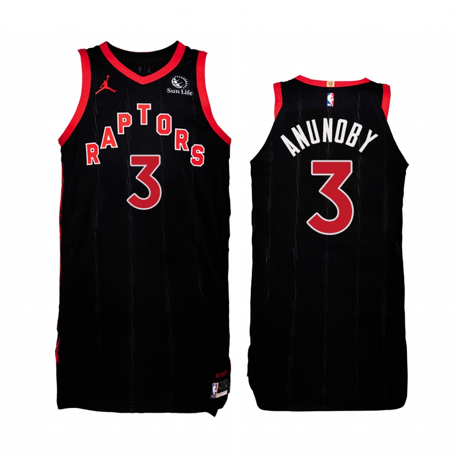 OG Anunoby Toronto Raptors Black Statement 2020-21 Jersey The Defiant