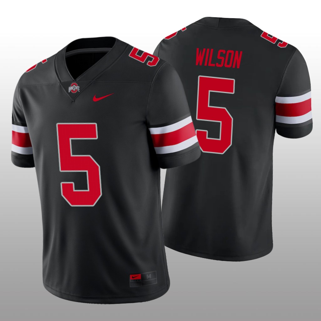 Ohio State Buckeyes Black Game College  Garrett Wilson Jersey