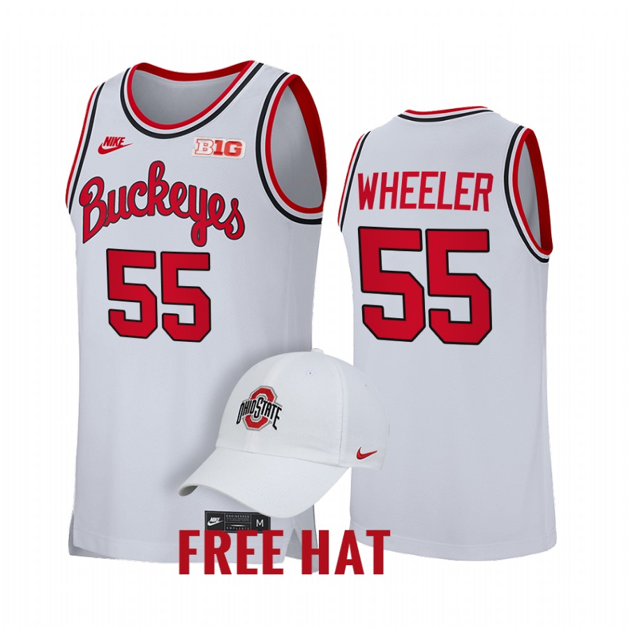 Ohio State Buckeyes Jamari Wheeler Jersey 2021-22 College  Wheeler Retro Uniform