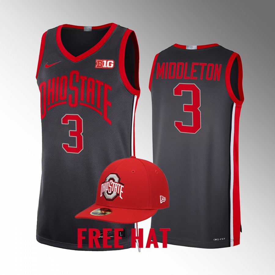 Ohio State Buckeyes Scotty Middleton Jersey Limited  Black Class of 2023 Uniform