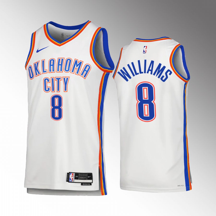 Oklahoma City Thunder Jalen Williams 2022-23 Association Edition White #8 Jersey