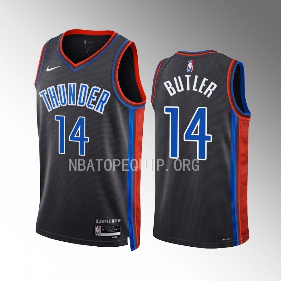 Oklahoma City Thunder Jared Butler 2022-23 City Edition Black #14 Jersey Swingman