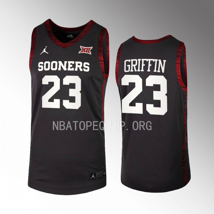 Oklahoma Sooners Blake Griffin Jersey Alumni  Anthracite  Uniform
