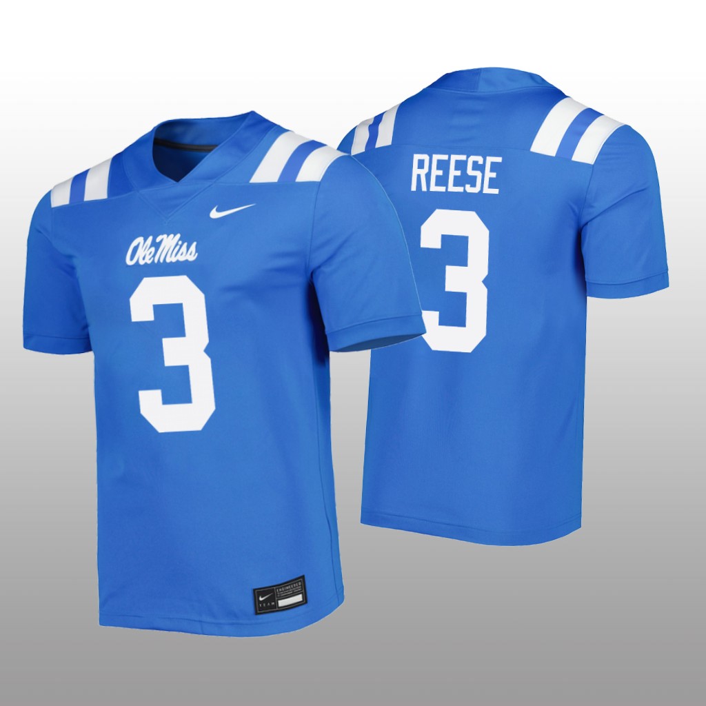 Ole Miss Rebels Otis Reese Blue Jersey Untouchable - Men's