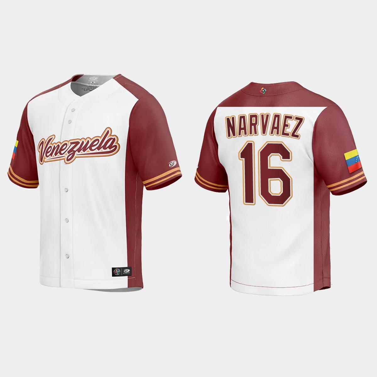 Omar Narvaez Venezuela  2023 World  Classic Jersey - White