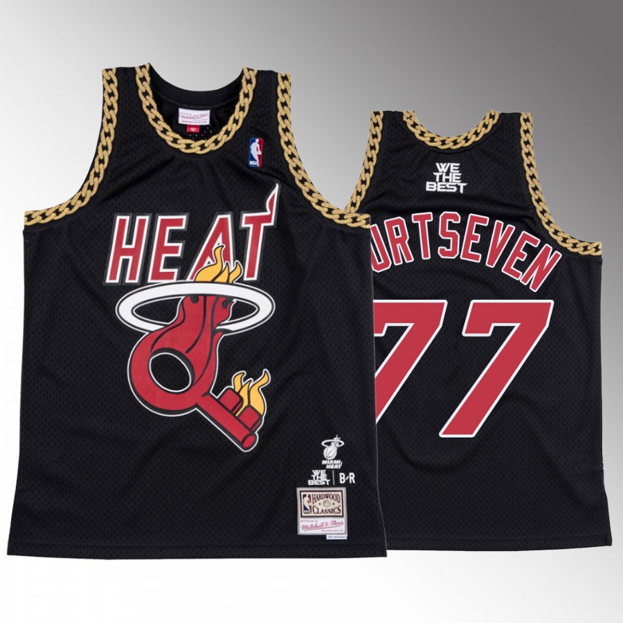 Omer Yurtseven BR Remix Miami Heat #77 Black Jersey Fashion