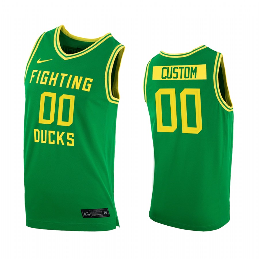 Oregon Ducks Custom Green College  2020-21  Jersey