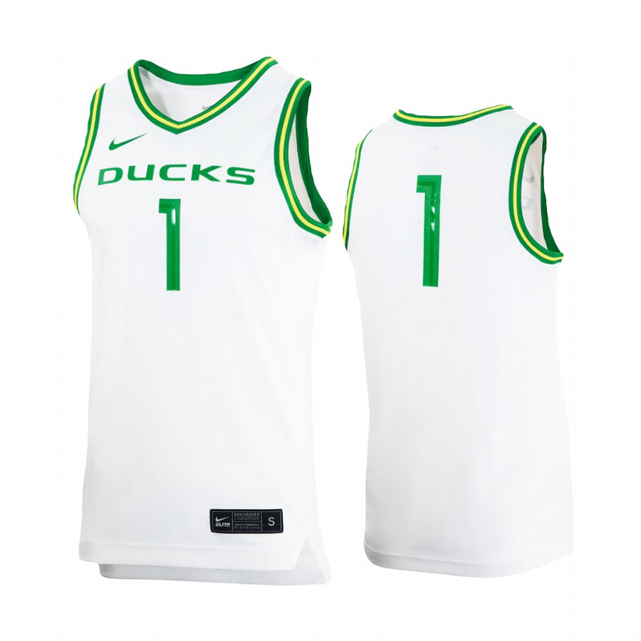 Oregon Ducks Jersey College  White  Uniform