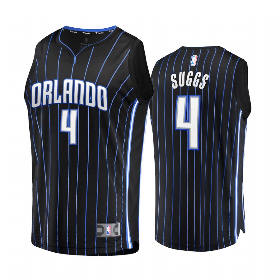 Orlando Magic #4 Jalen Suggs Jersey 2021 NBA Draft 1st Round Pick Black