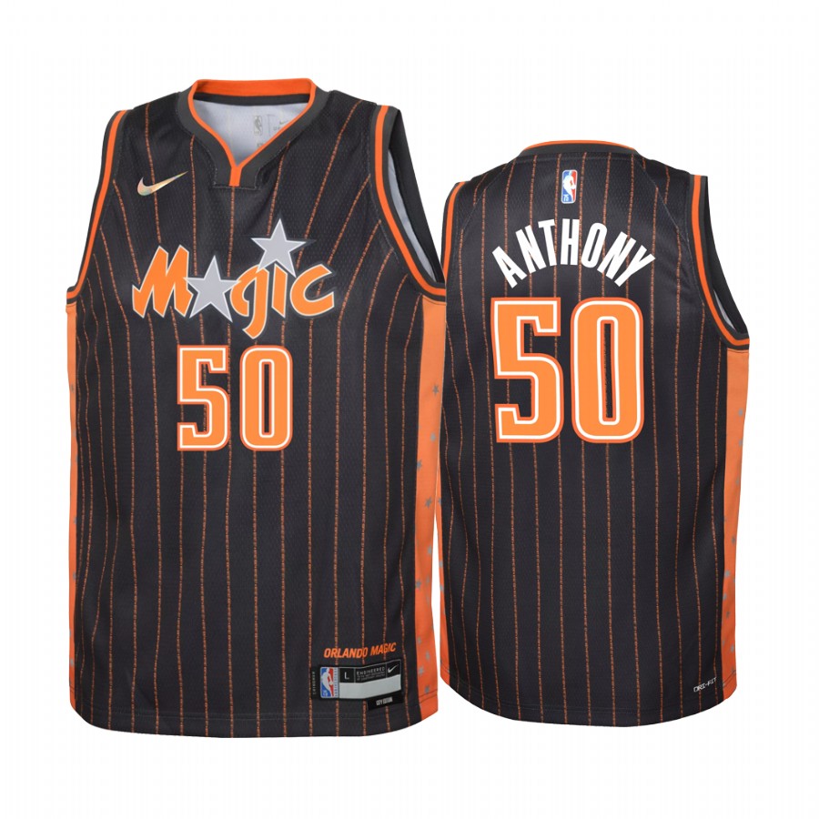 Orlando Magic Cole Anthony City Edition Black Youth Jersey NBA 75th Season #50
