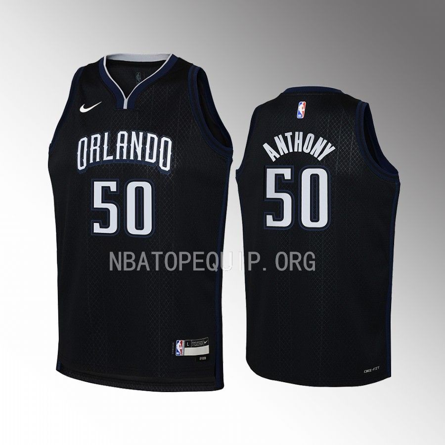 Orlando Magic Cole Anthony City Edition Black Youth Jersey Swingman #50