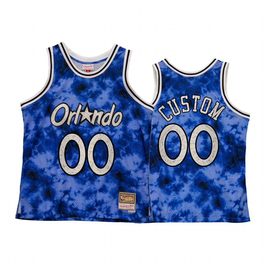 Orlando Magic Custom Galaxy Constellation Jersey Men Royal Hardwood Classics