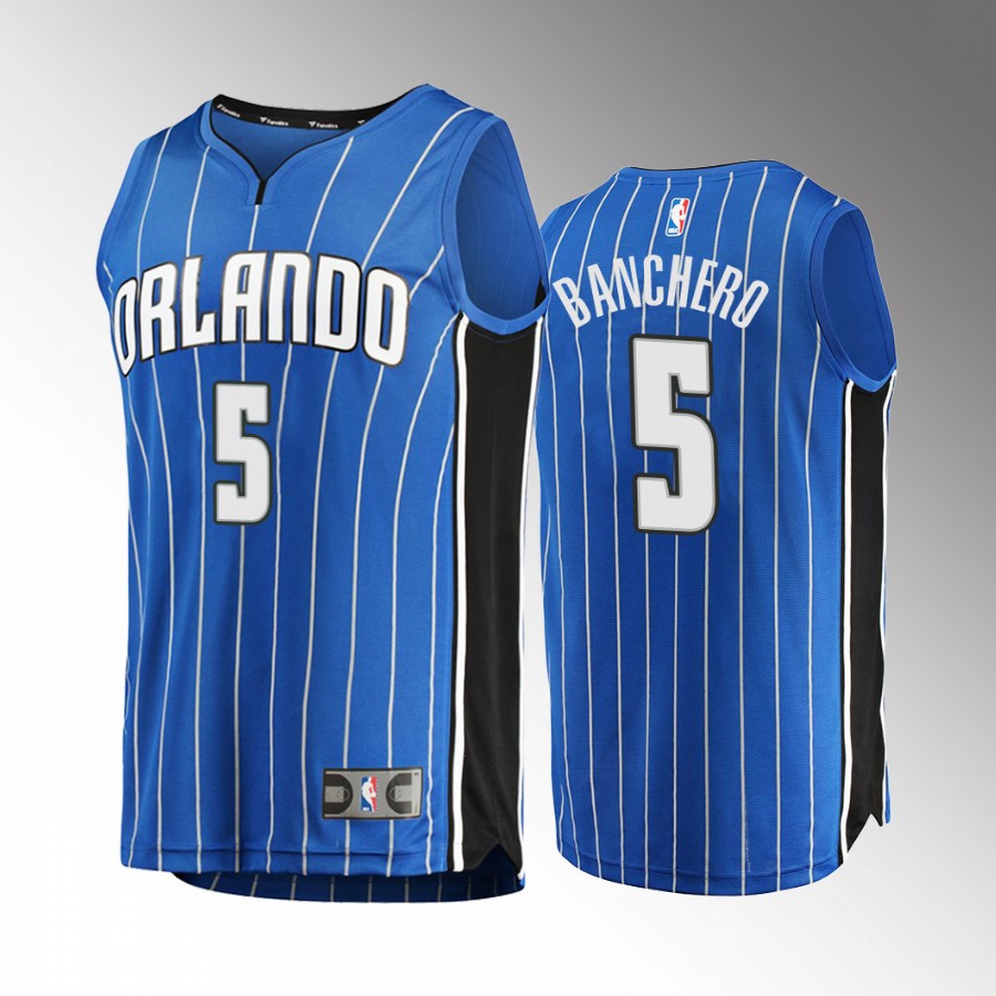 Orlando Magic Paolo Banchero 2022 NBA Draft Duke Blue Devils Blue #5 Jersey