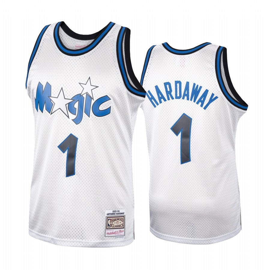 Orlando Magic Penny Hardaway Platinum Hardwood Classics Jersey #1