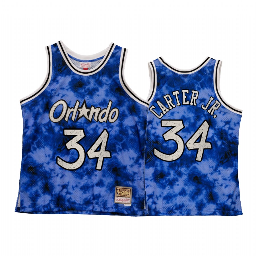 Orlando Magic Wendell Carter Jr. Galaxy Constellation Jersey Men Royal Hardwood Classics