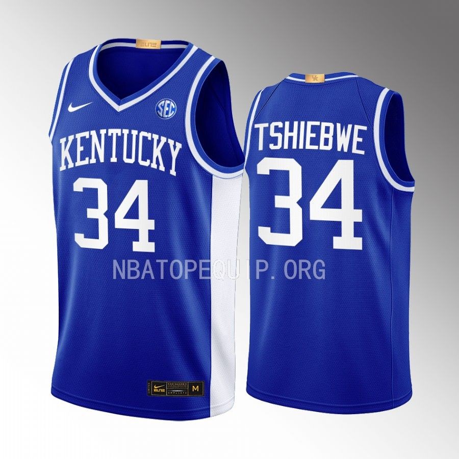 Oscar Tshiebwe Kentucky Wildcats Royal Jersey 2022-23 Throwback  Go Big Blue
