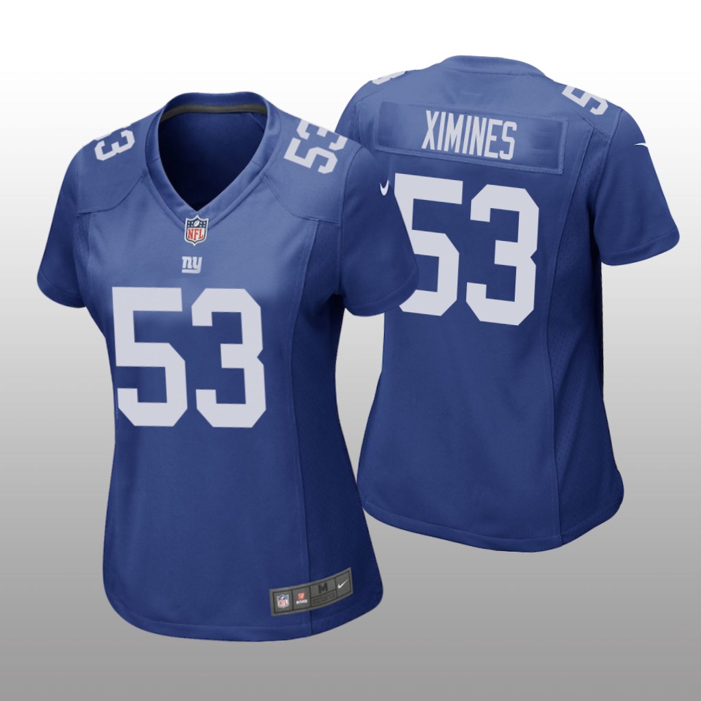 Oshane Ximines New York Giants Royal NFL Draft Game Jersey