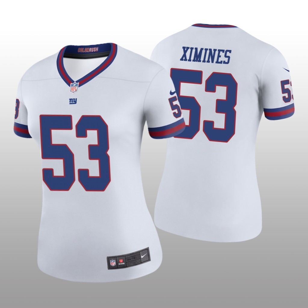 Oshane Ximines New York Giants White NFL Draft Color Rush Legend Jersey