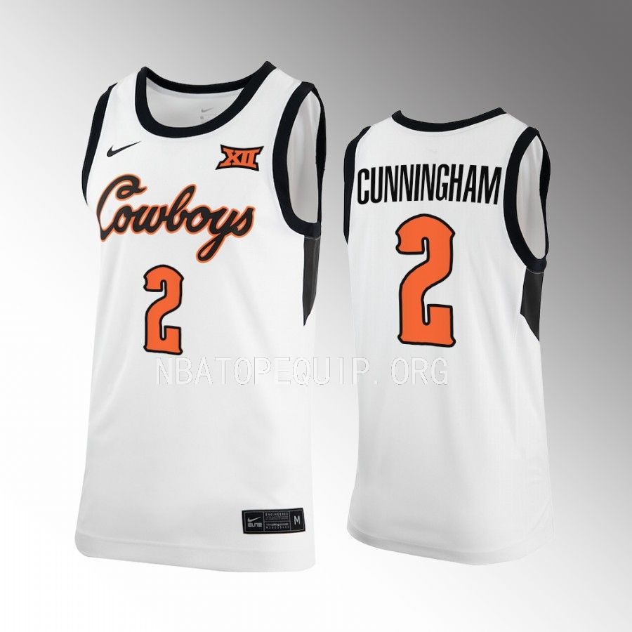 OSU Cowboys Cade Cunningham Jersey Classic  White  Uniform