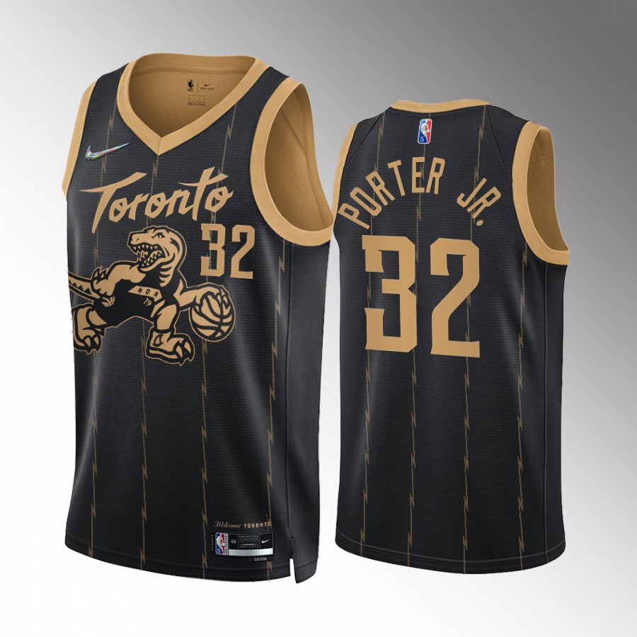 Otto Porter Jr. #32 Toronto Raptors City Edition Black Jersey