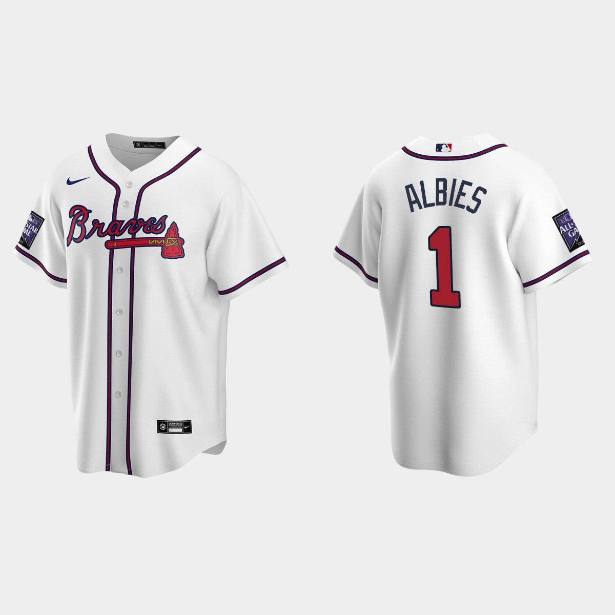Ozzie Albies Atlanta Braves 2021 All-Star Game Alternate Jersey - White