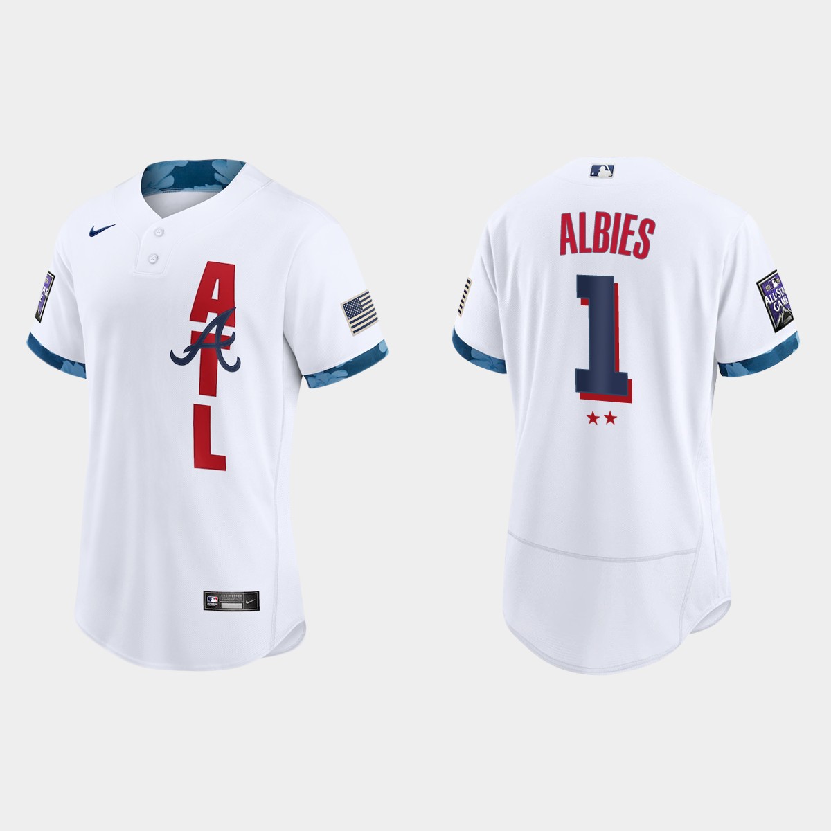 Ozzie Albies Atlanta Braves 2021 MLB All-Star Game Jersey - White