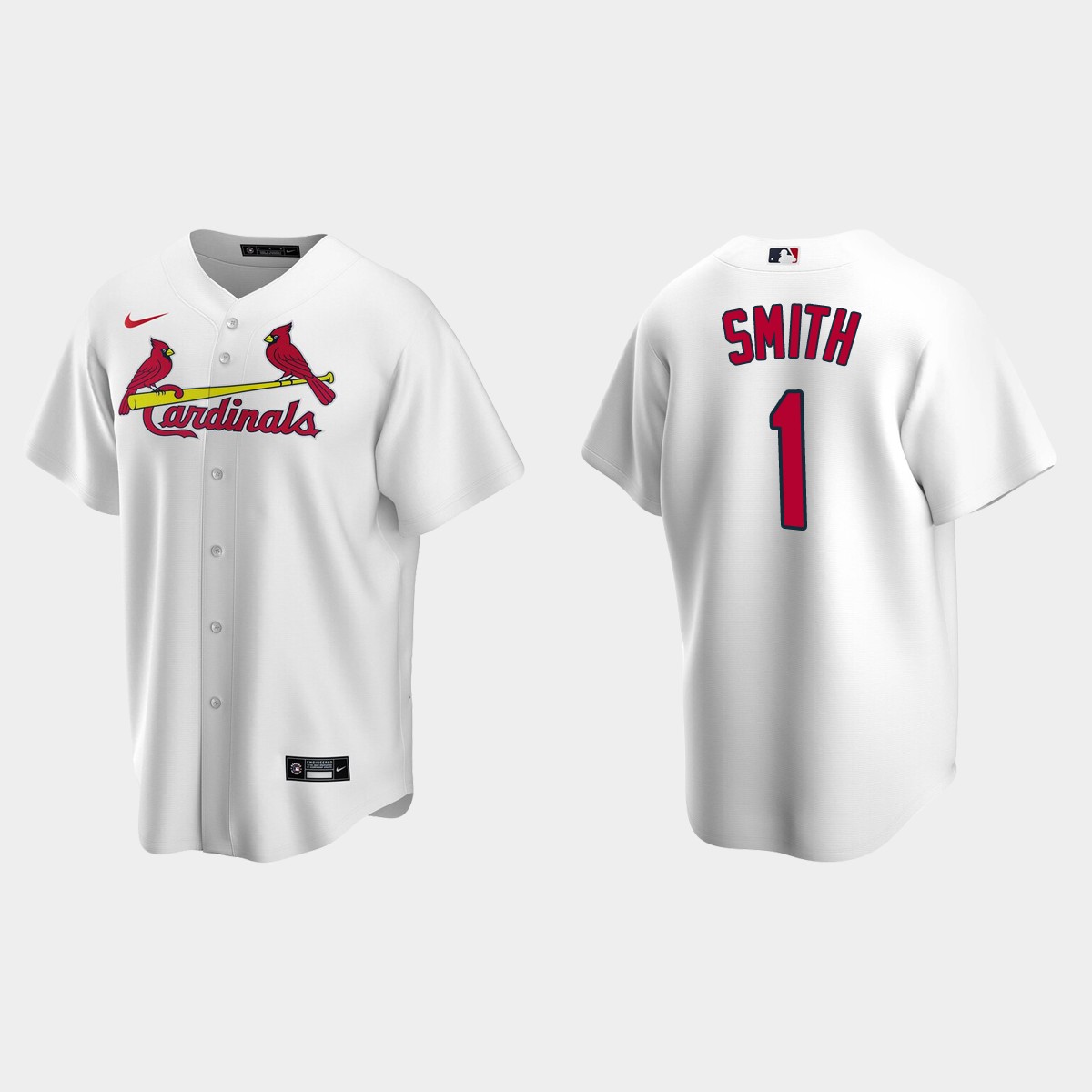 Ozzie Smith #1 St. Louis Cardinals Home Jersey - White