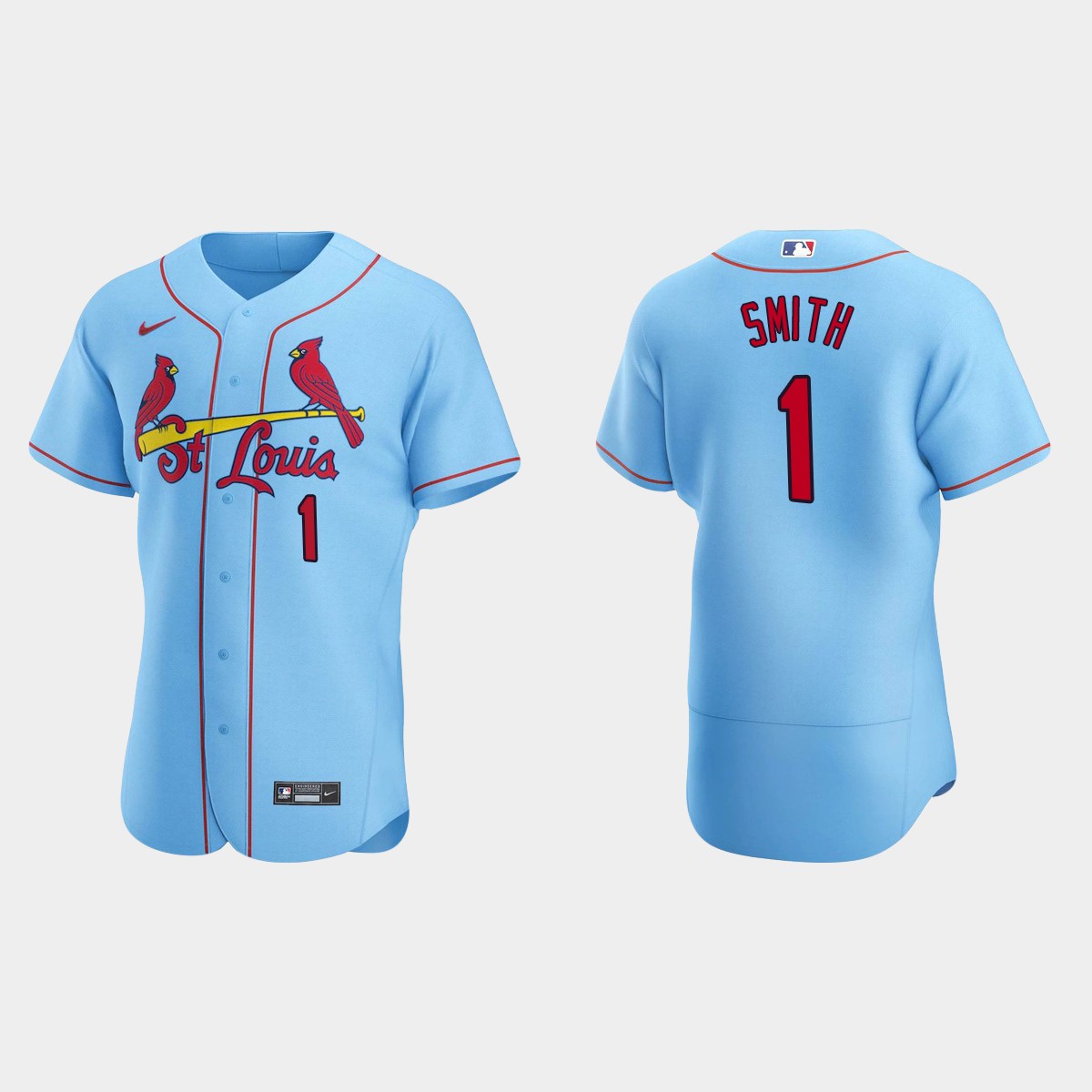 Ozzie Smith #1 St. Louis Cardinals Light Blue 2020 Alternate Jersey