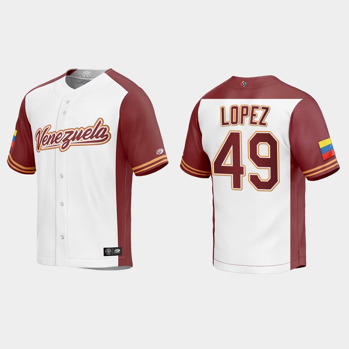 Pablo Lopez Venezuela  2023 World  Classic Jersey - White